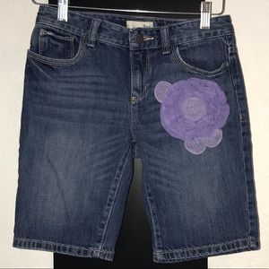 Old Navy Girl Blue Jean Bermuda Shorts